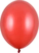 Повітряні кульки PartyDeco Strong Metallic 30 см Маковий червоний колір 100 шт (5901157485939) - зображення 2