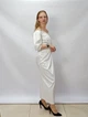 Сукня VSV (12491) колір Молочний матеріал атлас розмір 44 - изображение 5