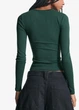Лонгслів Bershka 13769 Зелений M (7802) - зображення 3