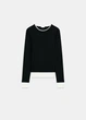Лонгслів Zara 13880 Чорний M (3641) - изображение 3
