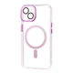 Захисний Чохол FIBRA Transparent Color with MagSafe iPhone 14 Plum - зображення 3
