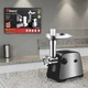 Электромясорубка Domotec MS с соковыжималкой 4500 Вт с терками и шинковкой серая (7ZOZ) - изображение 4