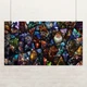 Постер Дота 2, коллаж из всех персонажей, Dota 2, плакат для геймера, A3 24×42 см (id2406) - изображение 1
