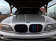 Подвійна решітка радіатора гриль BMW X5 E53 1998-2003 M-Style чорний глянець ABS - зображення 6