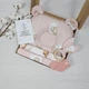 Подарочный набор для малышей пеленками, подушкой и грызуном a.l.babybox Сладкие объятия - изображение 1