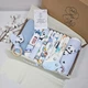 Набор для новорожденного: плед, полотенце, пеленки и грызунок a.l.babybox Панда на шариках - изображение 1