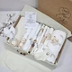 Набор для новорожденного: плед, полотенце, пеленки и грызунок a.l.babybox Мишкена сказка - изображение 1