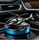 Автомобильный ароматизатор вертолет на солнечной батарее, многоразовая пахучка в салон на торпедо, автопарфюм древесно-цветочный аромат, синий - изображение 2