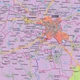 Карта Сумської області адміністративно-територіальний устрій 112х135 см М 1:200 000 ламінований папір - зображення 3