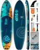 Надувная SUP-доска E-SUP Aruba Green 11’6” (350×89×15 см), двухслойная, с веслом и аксессуарами - изображение 1