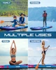 Надувная SUP-доска E-SUP Aruba Blue 11’6” (350×89×15 см), двухслойная, с веслом и аксессуарами - изображение 4
