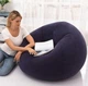 Надувное кресло-пуф Inflatable Sofa Надувное кресло-мешок 110×110×85 см Темно-синий - изображение 2