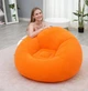 Надувне крісло-пуф Inflatable Sofa / Надувне крісло-мішок 110×110×85 см Помаранчевий - зображення 2