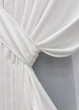 Комплект готовых штор VR-Textil Микровелюр Petek YL № 2021ш Белый 200х270 см 2 шт (32-360) - изображение 5
