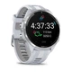 Смарт-годинник Garmin Forerunner 965 з титановим безелем, білим корпусом та біло-сірим силіконовим ремінцем - изображение 2