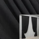 Комплект готових штор VR-Textil Мікровелюр Petek YL № 2017ш Чорний 100х270 см 2 шт (31-0021) - зображення 1