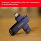 Флешка SanDisk 128 GB Phone Drive Lightning/USB-C3.2 Metallic Sky (SDIXD0N-128G-GN6NE) - зображення 7