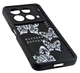 Чехол Shock Case Print для телефона Infinix NOTE 40 (X6853) бампер силиконовый черный с рисунком Бабочки - изображение 3