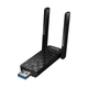 WiFi адаптер Hoco HI34 Dual-Band WiFi 6, 2.4Ghz, 5Ghz, 600 Мбіт/с, USB Black (6942007659680) - изображение 1