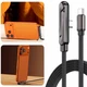 Швидка зарядка кабель 2в1 Type-C - Type-C/USB-A з підставкою для телефона 240W - зображення 7