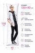 Подушка обнимашка Stray Kids 01 Felix Плюшевая подушка с рисунком размер 130*40 см - изображение 4