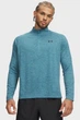 Чоловіча блакитна спортивна кофта UA Tech Textured 1/2 Zip Under Armour LG 1382797-466 - изображение 1