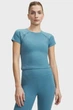 Жіноча блакитна футболка Motion Mesh SS Under Armour SM 6011045-466 - зображення 1