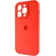 Чохол Silicone Premium case з захистом камери для iPhone 14 Pro Max Full Camera Protective red 9837 - изображение 5