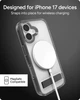 Чехол противоударный с подставкой ZAGG Gear4 Crystal Palace MagSafe для Iphone 16 Прозрачный + Black - изображение 8