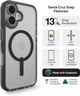 Чехол противоударный ZAGG Gear4 Crystal Palace MagSafe для Iphone 16 Прозорий + Black - изображение 4