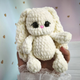 Вязаная плюшевая игрушка Зайчик кролик ручной работы 14 см - изображение 2