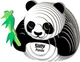 Model 3D do złożenia Eugy Zoo Panda (9421035150125) - obraz 3