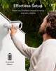 Камера видеонаблюдения Baseus Security S1 Outdoor Camera 2K, 145°, 8Gb eMMC, Night vision 400lm, IP67, 10400mAh, white - изображение 9