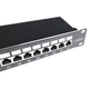 Патч-панель 19" EServer на 24 RJ-45 порти без модулів 1U UTP із заднім організатором Чорний - зображення 3