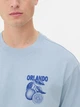 Футболка Primark блакитний з принтом XROJL248 XL - изображение 4