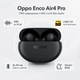 Бездротові навушники Oppo Enco Air4 Pro ANC LHDC Hi-Res 44h IP55 Midnight Black (ETEA1_Black) - зображення 2