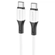 Кабель USB Borofone BX79, Type-C to Type-C, PD 60W, 1m, белый - изображение 1