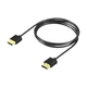Кабель HDMI Slim, 2K 144Hz (4K 60Hz), Тонкий(3.2mm), 2m(200cm), Black - зображення 1