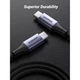 Дата кабель USB-C to USB-C 1.0m 240W US535 space gray Ugreen (15311) - изображение 5