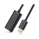 Дата кабель USB 2.0 AM to AF 5.0m Active black Ugreen (10319) - зображення 2