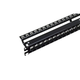 Патч-панель 19" Keystone на 24 1U RJ-45 порта UTP с задним организатором Черный - изображение 3