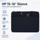 Чехол для ноутбука HP 15-16" Sleeve с выдвижной ручкой полиэстер Blue (C3TR7AA) - изображение 2