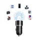 Автомобильное зарядное устройство SkyDolphin SZ02L Aluminium 12Вт 2USB + кабель Lightning Black (AZP-000071) - изображение 4