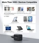Мережевий зарядний пристрій Choetech (USB-C+USB-A) Black (PD5012-EU-BK) - зображення 6