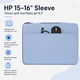 Чохол для ноутбука HP 15-16" Sleeve з висувною ручкою поліестер Блакитний (C3TR6AA) - зображення 2