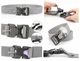 Ремень быстросъемный с магнитной пряжкой Tactical Belt 120x3,8 см, Серый - изображение 5