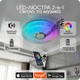Люстра світлодіодна 517 Dlight RGB з пультом і колонкою 70Вт Білий (02166) - зображення 1