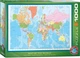 Puzzle EuroGraphics Mapa świata 1000 elementów (628136612715) - obraz 1