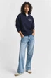 Жіноча темно-синя кофта GRAPHIC HALF ZIP SWEAT Gant M 4204215 - изображение 4