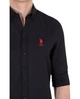Рубашка мужская с длинным рукавом U.S. Polo Assn. 1753823.BLACK M черная (8683856308555) - изображение 7